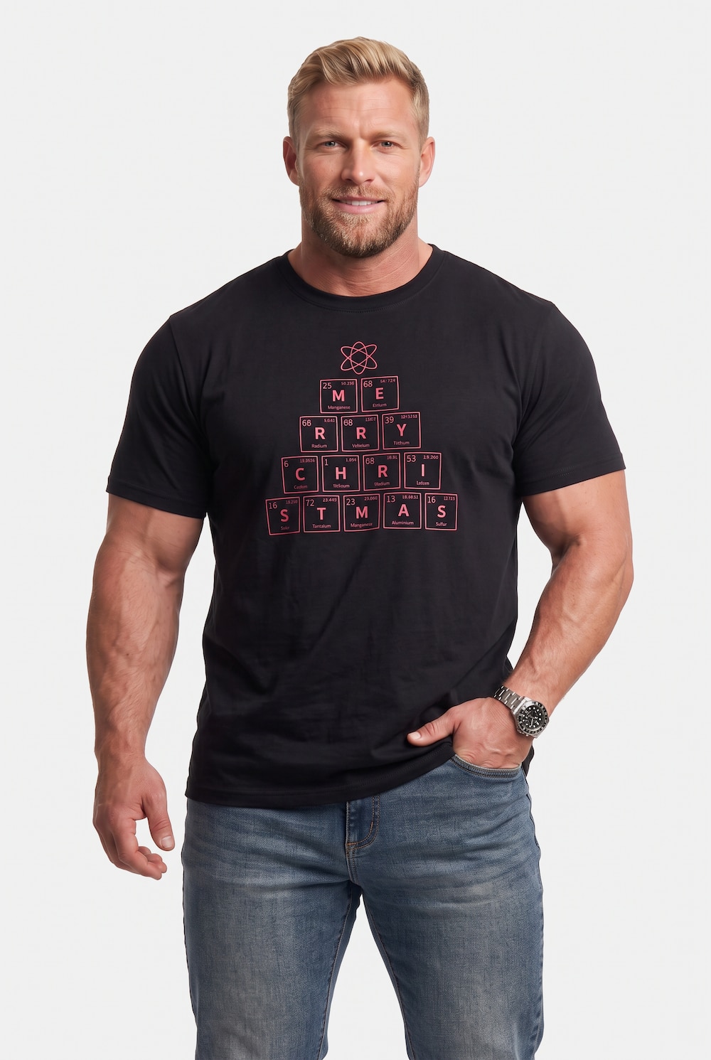 Men+ T-Shirt, Halbarm, Weihnachten, bis 8 XL