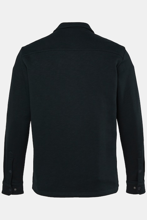 Sweathemd, Langarm, Kentkragen, kastiger Fit, bis 8 XL
