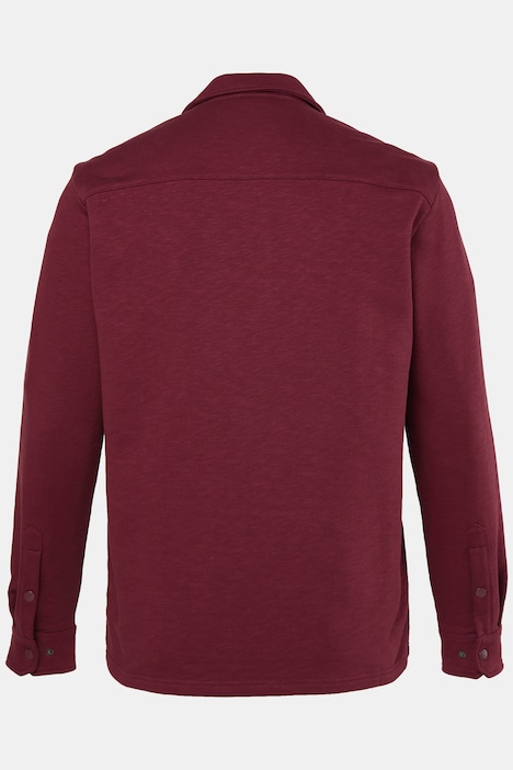 Sweathemd, Langarm, Kentkragen, kastiger Fit, bis 8 XL