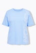 T-shirt, tekstmotief, oversized, ronde hals, korte mouwen