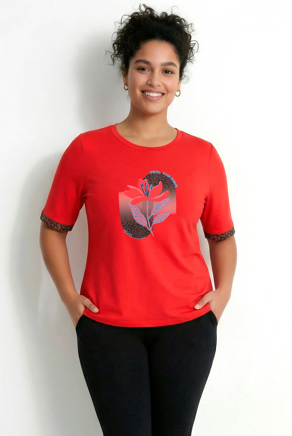 Funktions-Shirt, Motivdruck, Classic, Rundhals, Halbarm