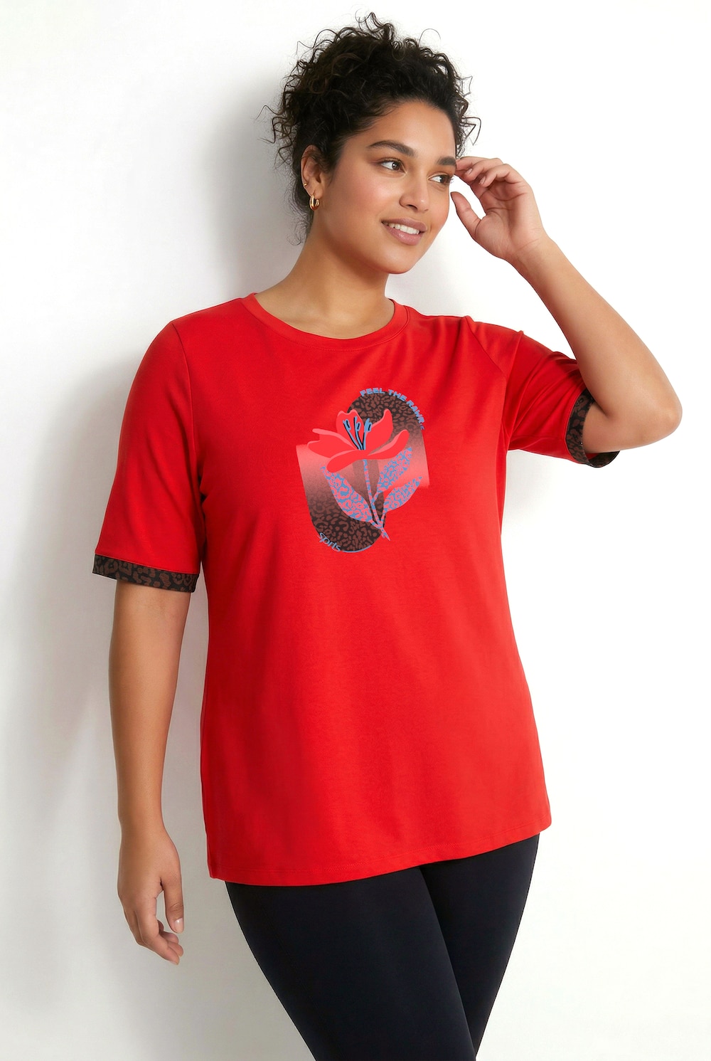 Shirt, Motivdruck, Classic, Rundhals, Halbarm