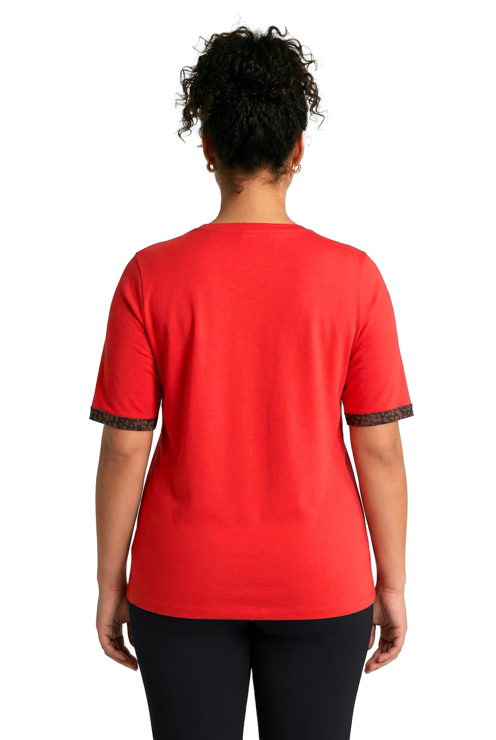 Stora storlekar Funktionströja med motivtryck, Dam, röd, storlek: 46/48, Viskos/Polyester, Ulla Popken