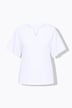 T-Shirt, Stickerei, Tunika-Ausschnitt, Halbarm