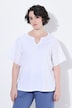 T-Shirt, Stickerei, Tunika-Ausschnitt, Halbarm