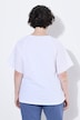 T-Shirt, Stickerei, Tunika-Ausschnitt, Halbarm