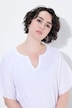 T-Shirt, Stickerei, Tunika-Ausschnitt, Halbarm