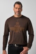 T-shirt à manches longues, imprimé sur la poitrine, jusqu'à la taille 8 XL