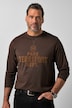 T-shirt à manches longues, imprimé sur la poitrine, jusqu'à la taille 8 XL