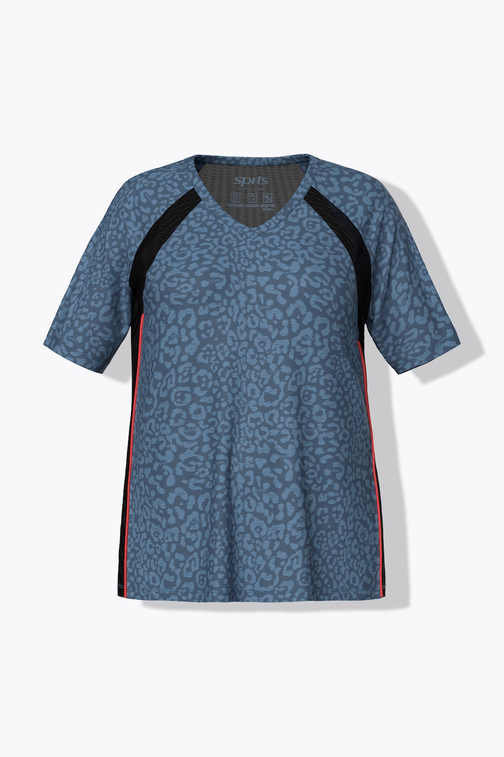 Funktions-Shirt, Classic, V-Ausschnitt, Halbarm, recycelt