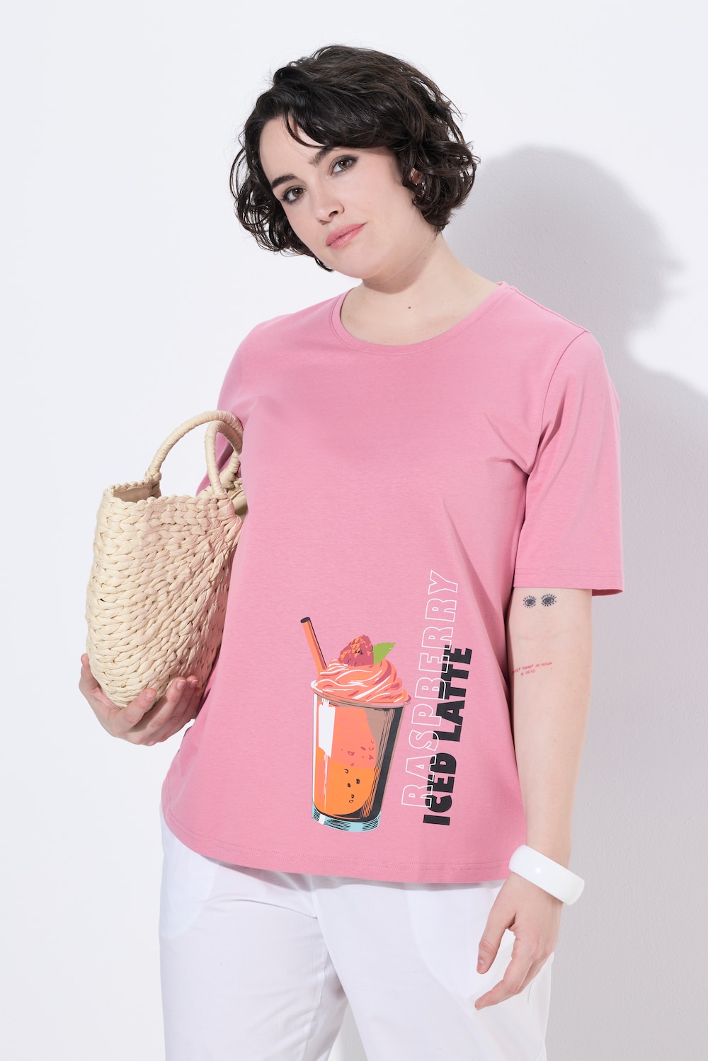 T-shirt, smoothie, classic, ronde hals, korte mouwen