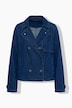 Jeans-Trenchjacke, Boxy, doppelreihig, Biopbaumwolle