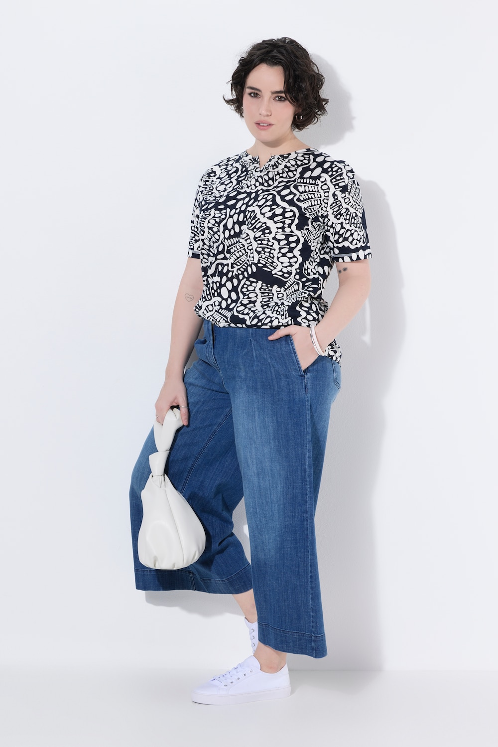 Jeans Mary, extraweit, leicht ausgestellt, Komfortbund