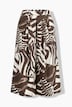 Hosenrock, Zebra, extraweites Bein, Komfortbund
