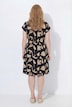Maxikleid, Blüten, V-Ausschnitt, Halbarm, Biobaumwolle