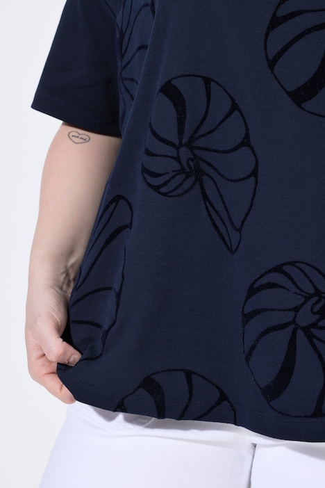Nautilus Flocked Short Sleeve Tee