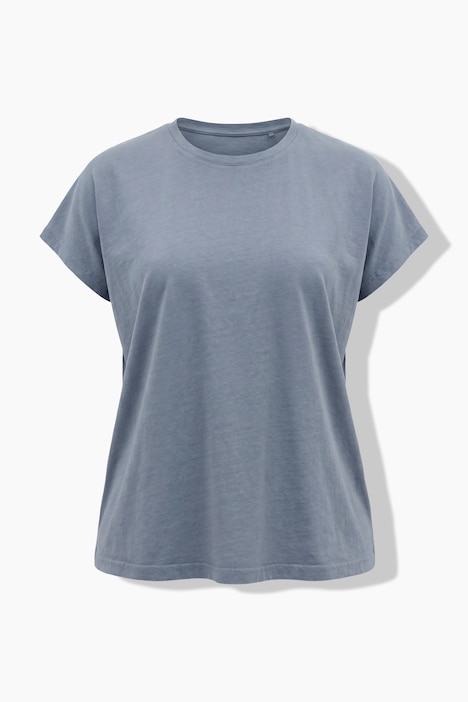 T-Shirt, Zierfalten, Oversized, Rundhals, Cup-Ärmel