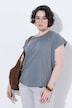 T-Shirt, Zierfalten, Oversized, Rundhals, Cup-Ärmel