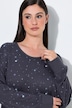 Loungewear-Sweater, Sterne, oversized, Rundhals, Langarm