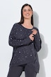 Loungewear-Sweater, Sterne, oversized, Rundhals, Langarm