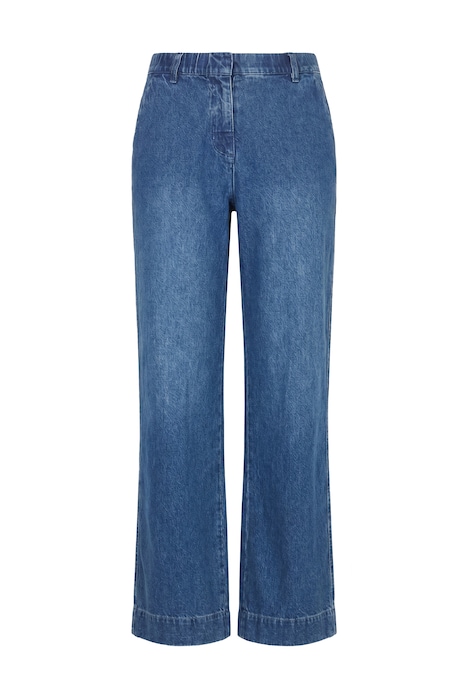 Jeans Mary, Bügelfalte, weites, gerades Bein
