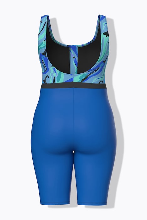 Maillot de bain sans bonnets souples, motif piments et fermeture zippée, matière recyclée