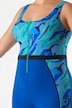 Badeanzug, Zipper, Chilis, ohne Softcups, recycelt