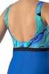 Badeanzug, Zipper, Chilis, ohne Softcups, recycelt