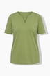 T-Shirt, Oversized, Tunika-Ausschnitt, Halbarm