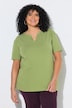 T-Shirt, Oversized, Tunika-Ausschnitt, Halbarm
