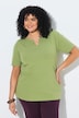 T-Shirt, Oversized, Tunika-Ausschnitt, Halbarm