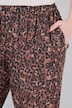 Kalhoty Rose, leopardí vzor, široké nohavice, elastický pas