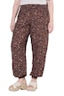 Kalhoty Rose, leopardí vzor, široké nohavice, elastický pas