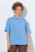 Blouse, A-lijn, overhemdkraag, korte mouwen