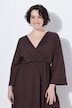 Kleid, Wickeloptik, A-Linie, V-Ausschnitt, 3/4-Arm