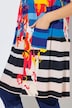 Jersey jurk, patchprint, A-lijn, ronde hals, mouwloos