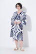 Kleid, Ornamente, Ziersteine, V-Ausschnitt, 3/4-Arm