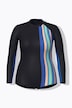 Maillot de bain, manches longues et fermeture zippée