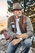 Leder-Collegejacke Bavaria, Leder, Ziegenvelours,  Zipper, bis 7 XLL