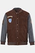 Leder-Collegejacke Bavaria, Leder, Ziegenvelours,  Zipper, bis 7 XLL