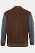 Leder-Collegejacke Bavaria, Leder, Ziegenvelours,  Zipper, bis 7 XLL