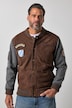 Leder-Collegejacke Bavaria, Leder, Ziegenvelours,  Zipper, bis 7 XLL