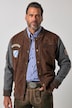 Leder-Collegejacke Bavaria, Leder, Ziegenvelours,  Zipper, bis 7 XLL