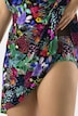 Badekleid, Blüten, Softcups, V-Ausschnitt