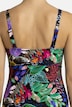 Badekleid, Blüten, Softcups, V-Ausschnitt