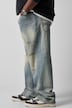 Jeans, Baggy Fit, 5-Pocket, bleached Denim, destroyed, bis 72