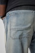 Jeans, Baggy Fit, 5-Pocket, bleached Denim, destroyed, bis 72