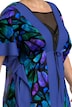 Midikleid, Schmetterlinge, V-Ausschnitt, Halbarm