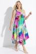 Midikleid, A-Linie, Rundhalsausschnitt, ärmellos