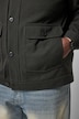 Jacke, Wolloptik, Hemdkragen, aufgesetzte Taschen, bis 7 XL